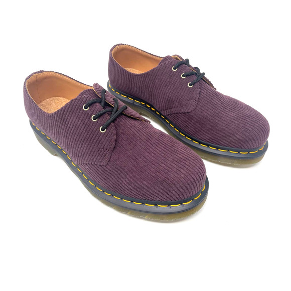 Dr. Doc Martens 1461 Duchess Corduroy Oxfords - Oxblood - LA004 Men\'s US 8